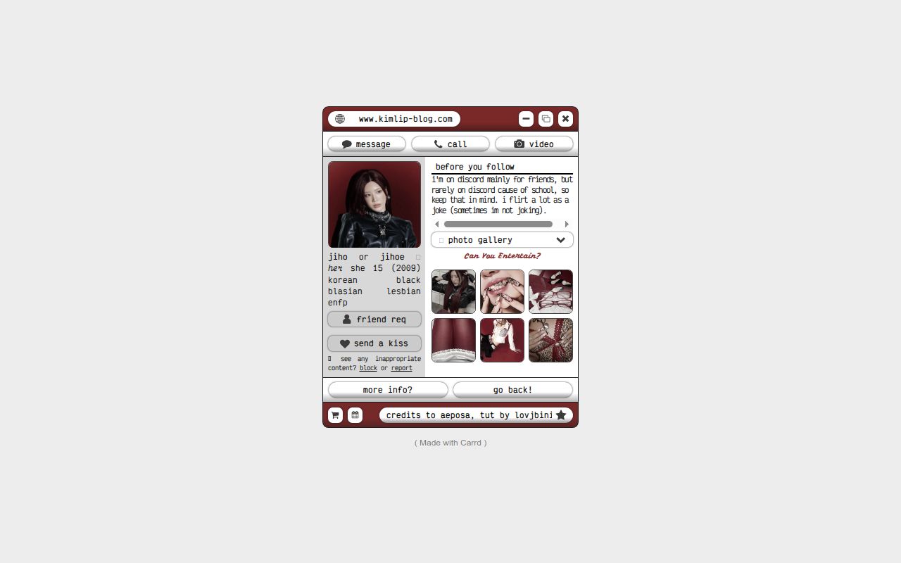 Carrd profile picture for @entertain